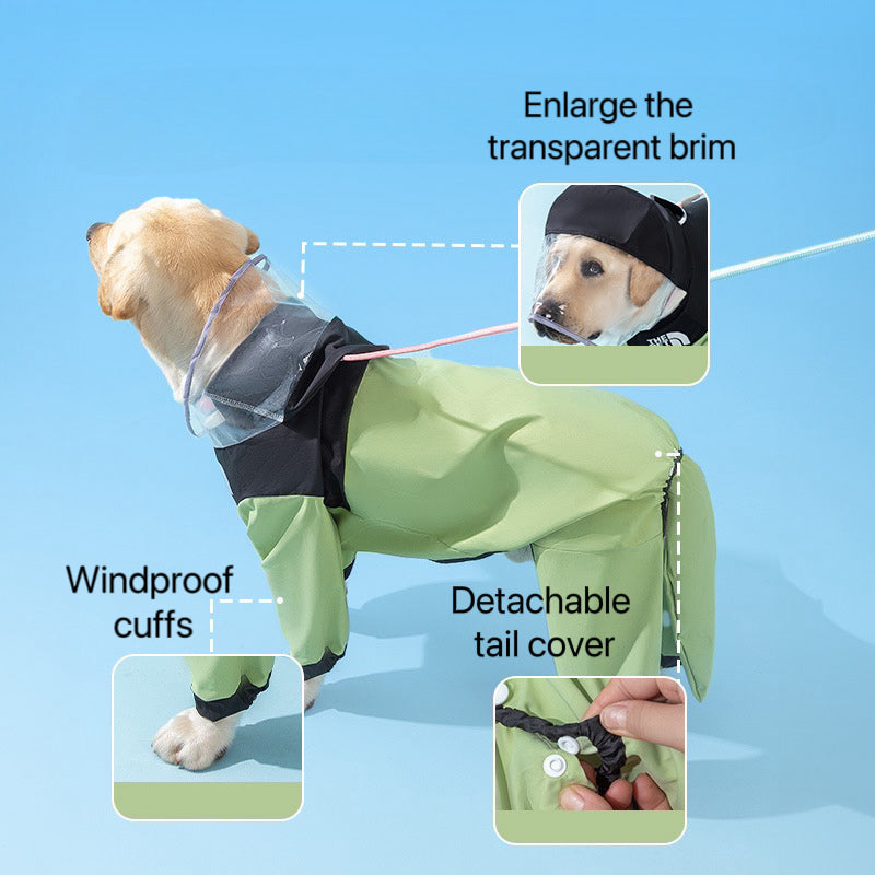 Pet dog raincoat-fashion raincoat