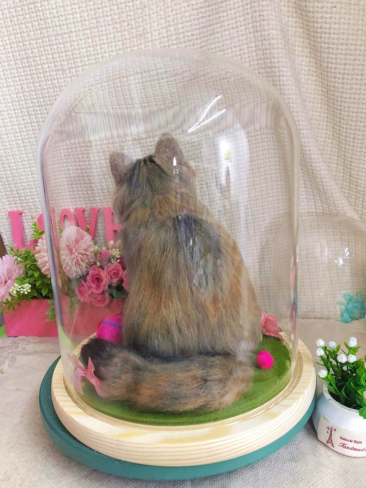 Artisan-Made Lifelike Wool Fiber Pet Tribute Sculpture