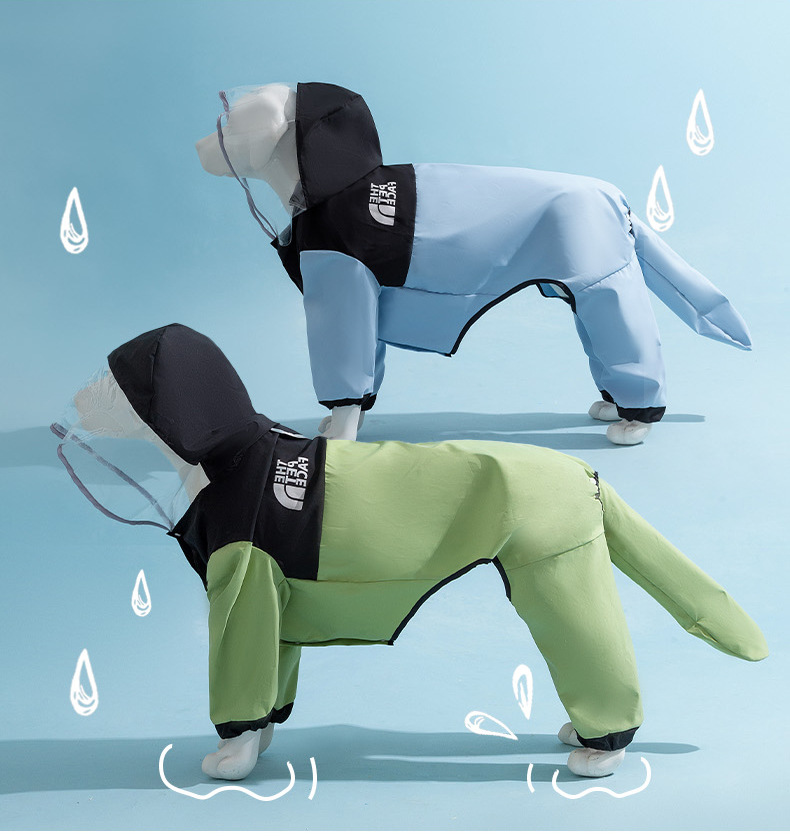 Pet dog raincoat-fashion raincoat