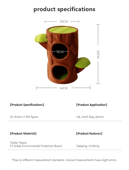 Double-layer indoor cat house