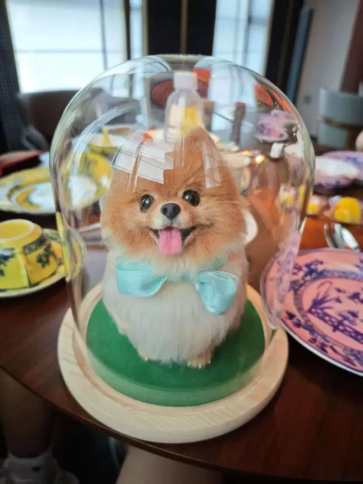 Artisan-Made Lifelike Wool Fiber Pet Tribute Sculpture