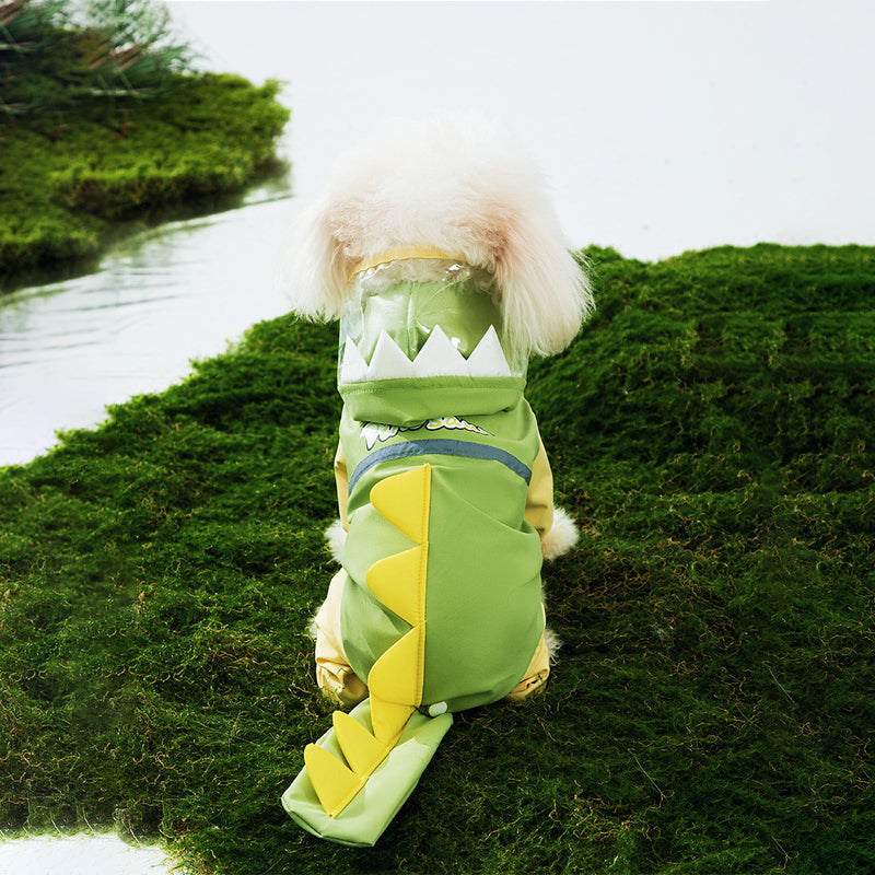 Puppy reflective raincoat