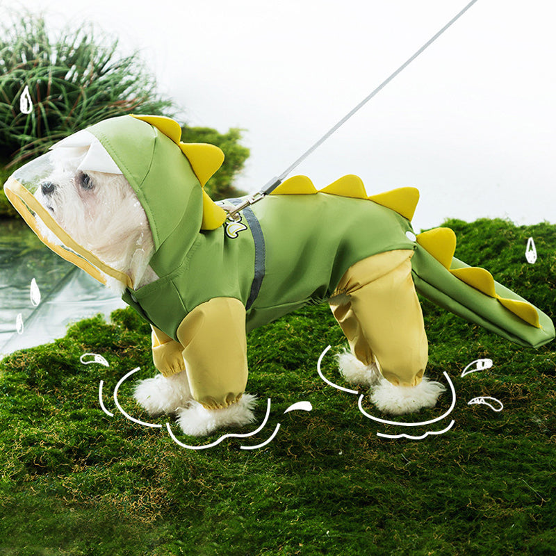 Puppy reflective raincoat