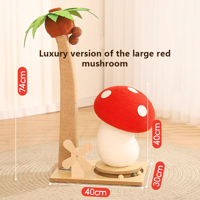 Mushroom cat tree-Cat scratching board