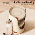 Domestic cat multi-layer integrated scraper nest small apartment