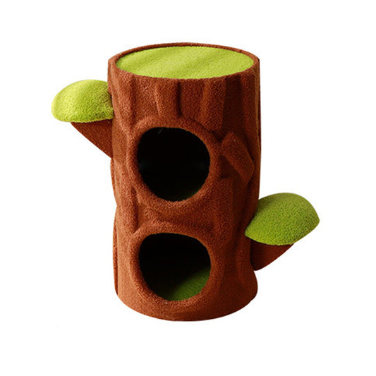 Double-layer indoor cat house